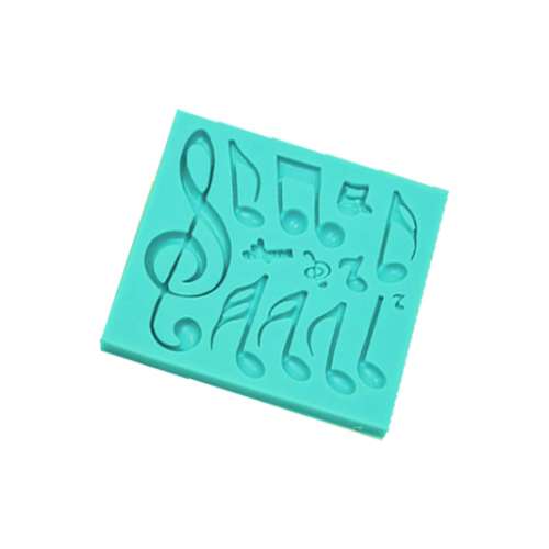 Music Notes Slicone Mould